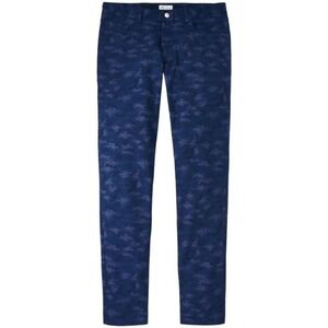Peter Millar Crown Sport eb66 Mens Camo 5 Pocket Pants 42x32 Blue Golf  NWOT